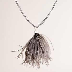 Feather duster J. Crew necklace